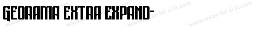 Georama Extra Expand字体转换
